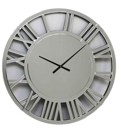 Mirrored Round Clock 80X80CM - RS