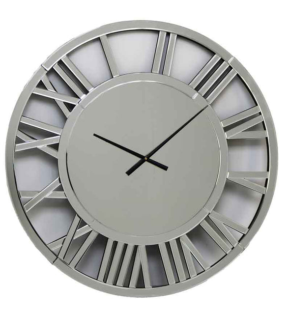 Mirrored Round Clock 80X80CM - RS