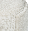 43cm Taupe Chenille Round Stool – Upholstered Accent Stool for Bedroom, Living Room & Dressing Area - L.H. (FN188-00-TP)