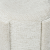 43cm Taupe Chenille Round Stool – Upholstered Accent Stool for Bedroom, Living Room & Dressing Area - L.H. (FN188-00-TP)