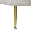 48cm Beige Velvet Storage Bench with Gold Legs – Modern Upholstered Ottoman Seat with Hidden Storage - L.H. (FN185-00-BG)