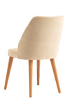 Hazal Chair - Beige/Walnut (Set of 2) - DE.L