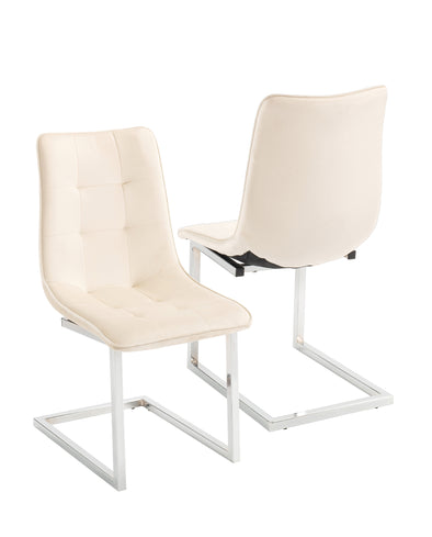 Ollie Dining Chair - Cream (Set of 2) - DE.L
