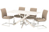 Arlo Dining Table + 4 Chairs - Taupe - DE.L