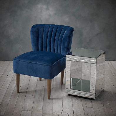 Bella Midnight Blue Chair (BELCHABLUE) - L.P.D
