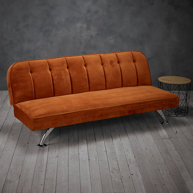 Brighton Orange Sofa Bed (BRIGHTORANGE) - L.P.D