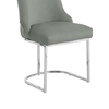 Casas Grey Velvet Dining Chair with Chrome Legs - L.H. (FN180-00-GYCH)