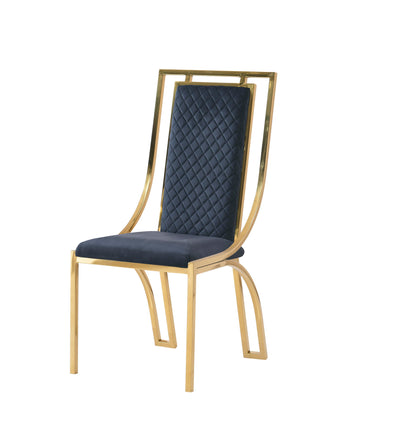 Windsor Black & Gold Dining Chair - ASR