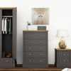 Devon Charcoal Chest of Drawers (DEV5DRCHA) - L.P.D