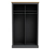 Devon Charcoal Double Sliding Wardrobe (DEVSLID2DCHA*) - L.P.D