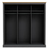 Devon Charcoal Triple Sliding Wardrobe (DEVSLID3DCHA*) - L.P.D