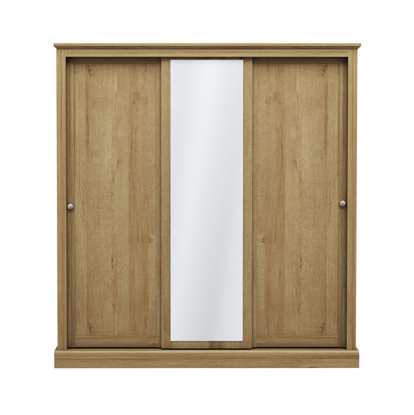 Devon Oak Triple Sliding Wardrobe (DEVSLID3OAK*) - L.P.D