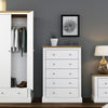 Devon White Chest of Drawers (DEV5DRWHI) - L.P.D