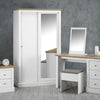 Devon White Double Sliding Wardrobe (DEVSLID2DWHI*) - L.P.D