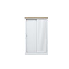 Devon White Double Sliding Wardrobe (DEVSLID2DWHI*) - L.P.D