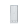 Devon White  Double Wardrobe (DEVROBE2DWHI*) - L.P.D
