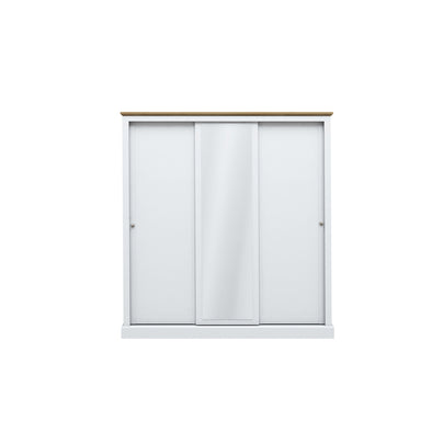 Devon White Triple Sliding Wardrobe (DEVSLID3WHI*) - L.P.D