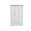 Devon White Triple Wardrobe (DEVROBE3DWHI*) - L.P.D