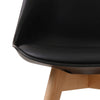 Louvre Black Dining Chairs Pair (LOUVBLA) - L.P.D