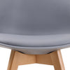 Louvre Grey Dining Chairs Pair (LOUVGREY) - L.P.D