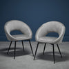 Lulu Dining Chair Grey Pair (LULUGREY) - L.P.D