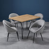 Lulu Dining Chair Grey Pair (LULUGREY) - L.P.D