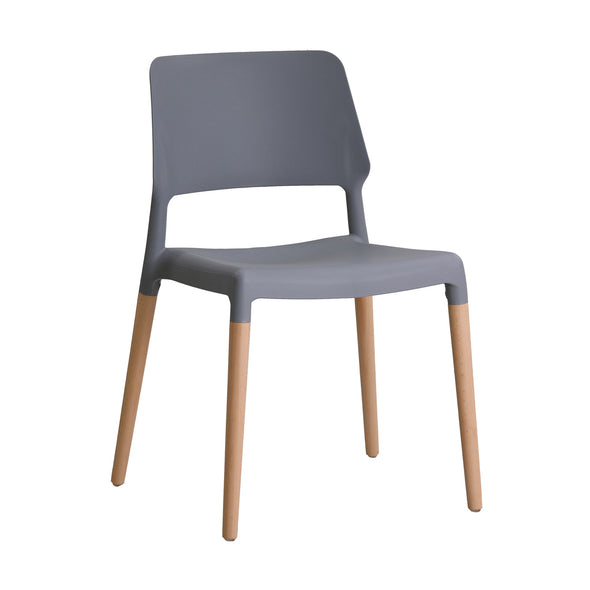 Riva Grey Dining Chair Pair (RIVAGREY) - L.P.D