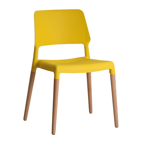 Riva Yellow Dining Chair Pair (RIVAYELLOW) - L.P.D