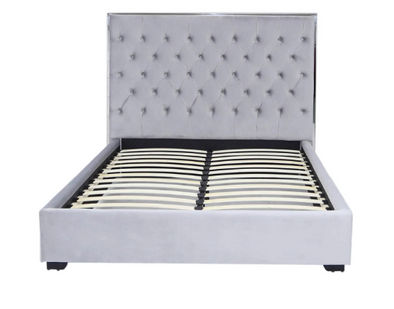 Grey Monaco King Size Bed Frame - C.M