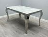 Sofia Grey & Silver Dining Table - 1.5m - A.S