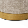 122cm Wide Taupe Linen Storage Bench - L.H. (FN183-00-TP)