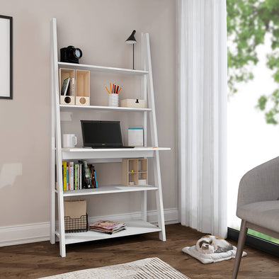 Tiva White Ladder Desk (TVAWHIDESK) - L.P.D