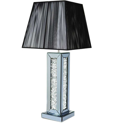 Gatsby Table Lamp Smoke + LSSQUARE14BLK - RS