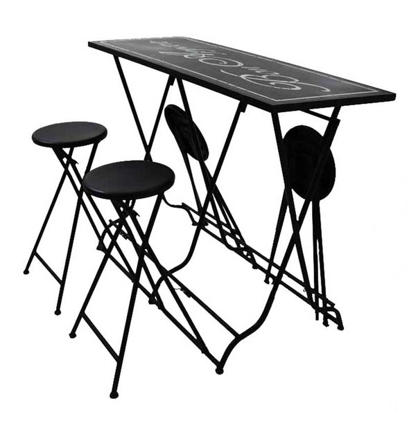 Rectangle Folding Table & Stool Set - RS