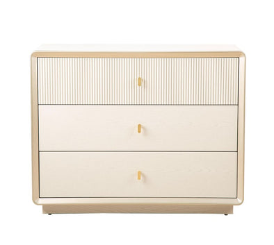 Amelie Cream Elm 3 Drawer Chest - LH