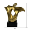 48.5cm Matte Gold Abstract Sculpture - LH