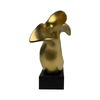 48.5cm Matte Gold Abstract Sculpture - LH