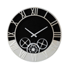 52cm Black and Silver Metal Gears Wall Clock -C.M