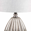 61cm Silver Mercury Glass Table Lamp - LH