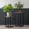 Page Set of 2 Plant Stand Summer Grey - C.M