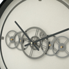 46cm Black and White Gears Wall Clock - C.M