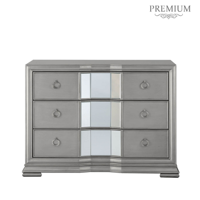 Lucca Mirror Grey 3 Drawer Chest- CM