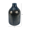 Medium Dark Blue Handmade Decorative Glass Bud Vase - LH