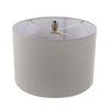 81.5cm Crystal Table Lamp with Grey Linen Shade - LH