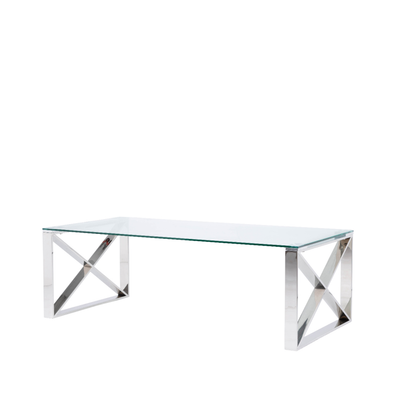 Zenith Stainless Steel Coffee Table- LH