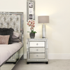 Milano Mirror Bedside Cabinet - C.M