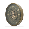 66cm Coffee Brown Gears Wall Clock - C.M