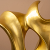 48.5cm Matte Gold Abstract Sculpture - LH