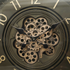 66cm Coffee Brown Gears Wall Clock - C.M