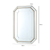 Lucca 120cm Champagne Wall Mirror - C.M